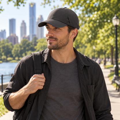 Hidden-Vent Baseball Cap
