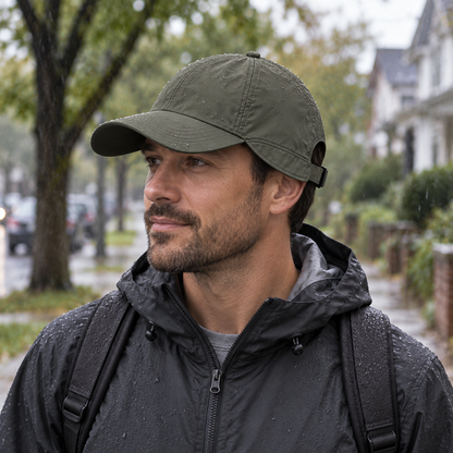 Water-Resistant Rain Cap with Neck Guard