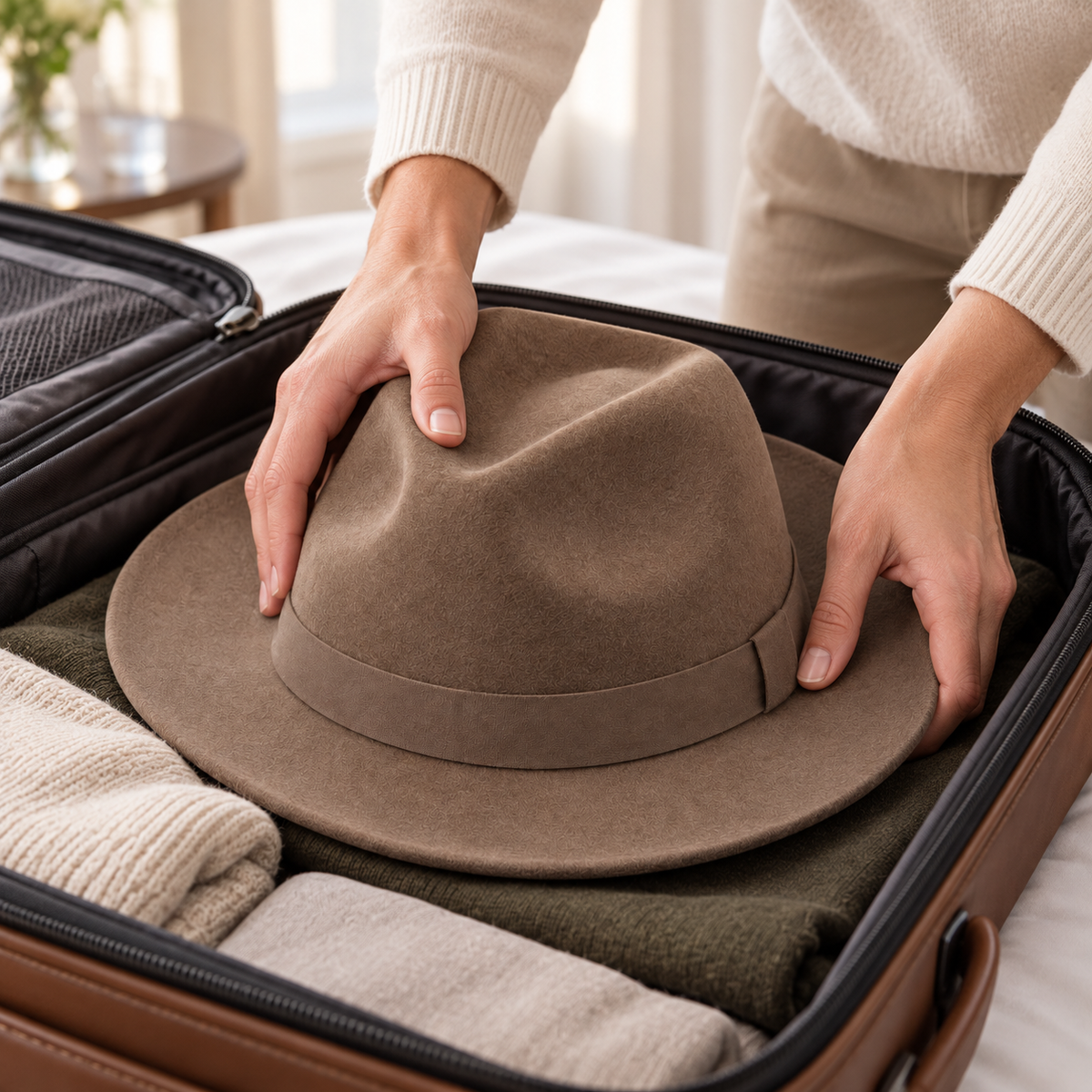 Packable Felt Fedora