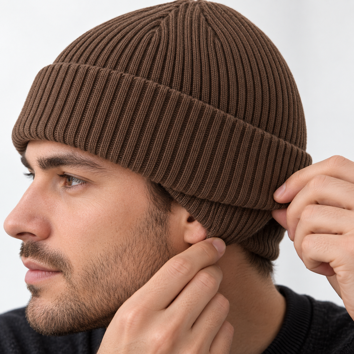 Ribbed Cuff Beanie