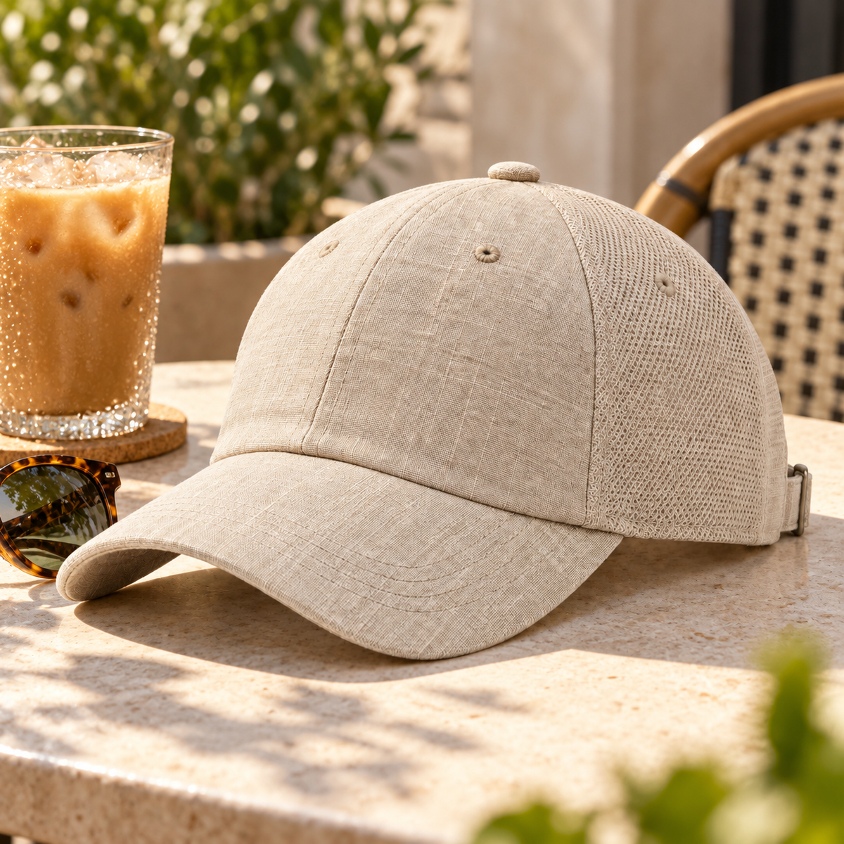 Mesh-Back Breathable Baseball Cap