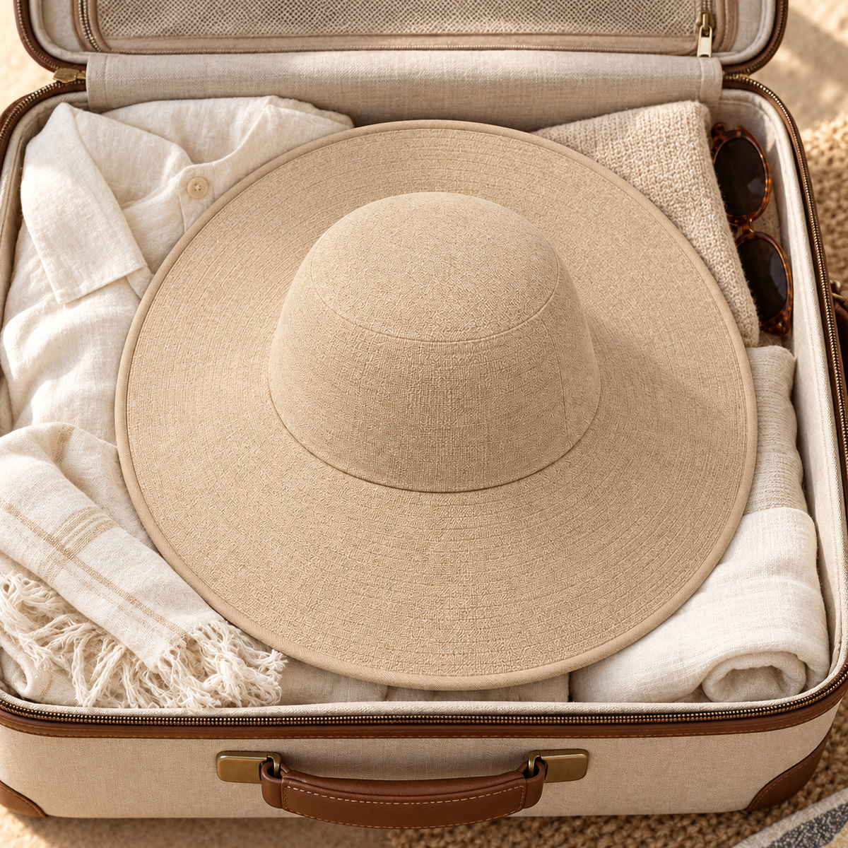 Packable Wide-Brim Sun Hat