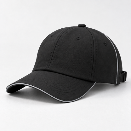 Reflective-Trim Safety Cap
