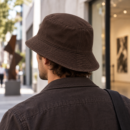 Sculpted Asymmetrical Bucket Hat