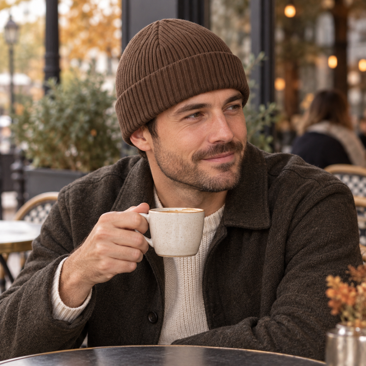 Ribbed Cuff Beanie